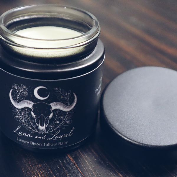 Luna and Laurel luxury bison tallow balm 3oz jar
