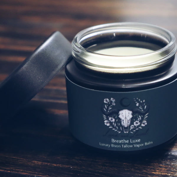 Luna and Laurel luxury bison tallow vapor balm Breathe Luxe 2oz