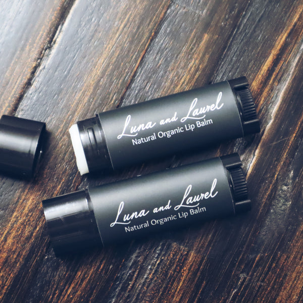 Luna and Laurel natural organic lip balm peppermint